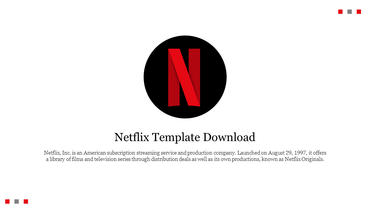 Free - Editable Netflix Template For PowerPoint And Google Slides